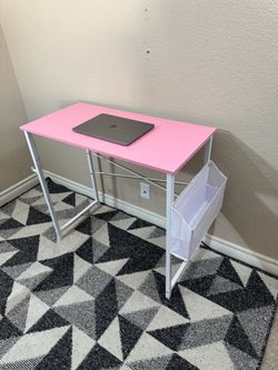 Small pink desk
