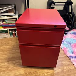 Red Filing Cabinet