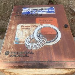 Old School Branded Metal Tool Shelf / Cabinet Piece 