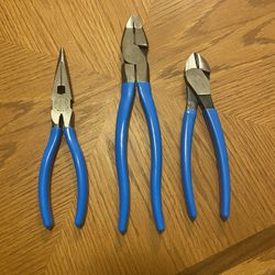 Channel Lock 3 Piece Pliers Set