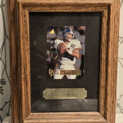 John Elway #198 1995 Pinnacle Trophy Collection Passer Broncos Card Framed Case