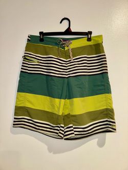Men’s Sz 34 Patagonia Board Shorts WaveFarer Swim Trunks EXC