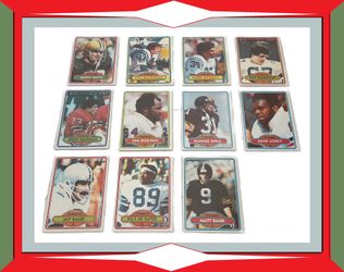 🏈1980 Topps Football Cards (11 Cards For $10.00)