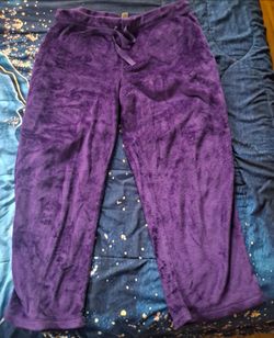 Purple pajama pants