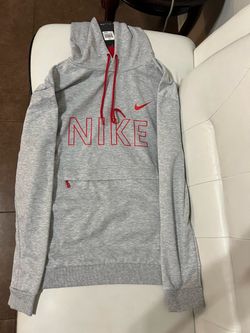 Nike Pullover Hoodie Gray and Red