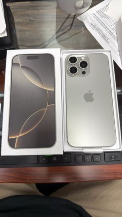 Unlocked iPhone 16 Pro Max 256GB Natural Titanium Great Shape 