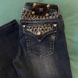 Miss Me Dark Wash Embellished Jeans