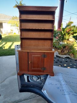 Vintage Colonial Miniature Display Hutch