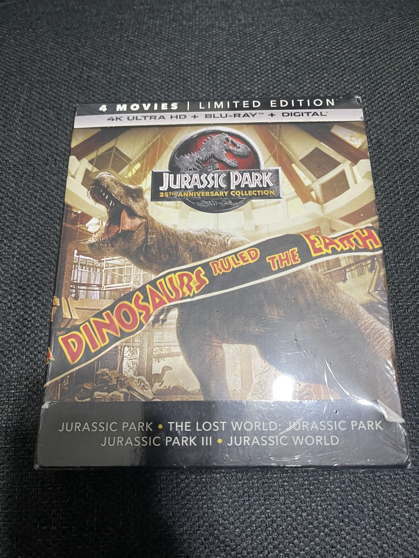 Jurassic Park 4 Movie Collection 4K Ultra HD+ Blu-ray+ Digital