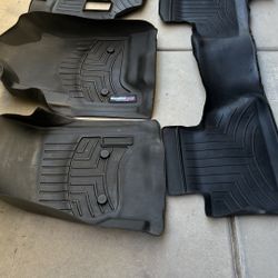 2015-2020 GMC Yukon Xl Weather Tech Floor Mats Used Condition 