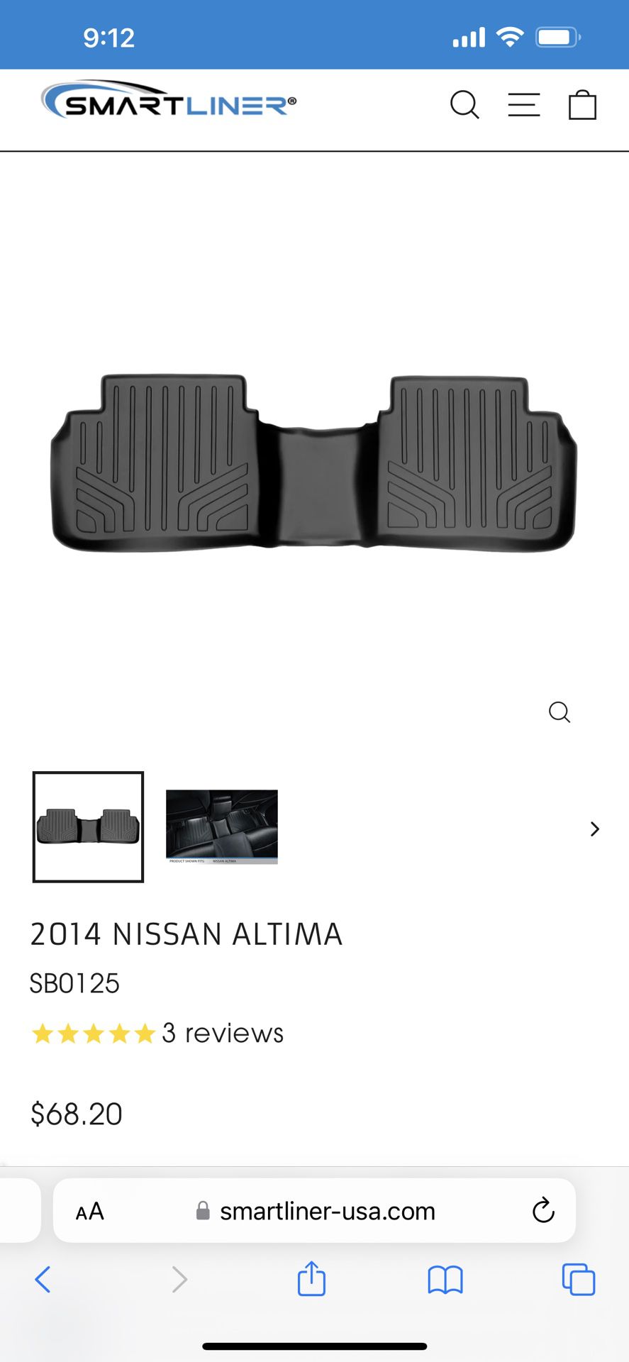 Smart liner For Nissan Altima 2013-2018 Sedan