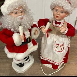 Antique Mrs. And Mr. Claus