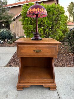 Mid Century Solid Wood Antique Dresser Nightstand End Table Furniture Great Condition