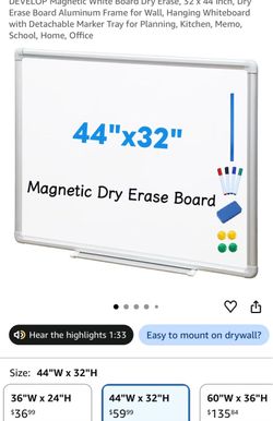 $30 for white board
