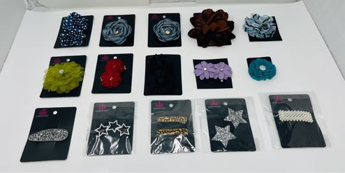 A variety of women’s and children’s hair clips