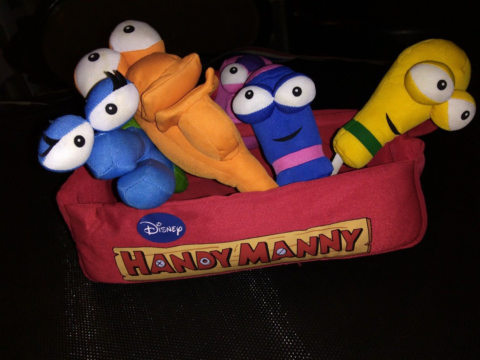Disney Handy Manny plush tool box set with 5 tools