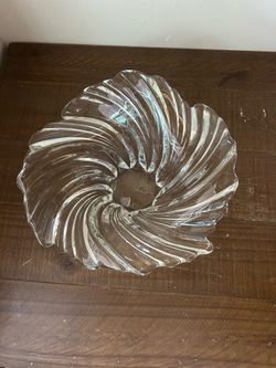 MIKASA Crystal Centerpiece Belle Epoch Swirl Bowl