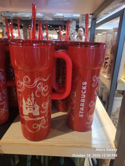 Disney Parks x Starbucks Red Bow Tumbler – Minnie Style – New
