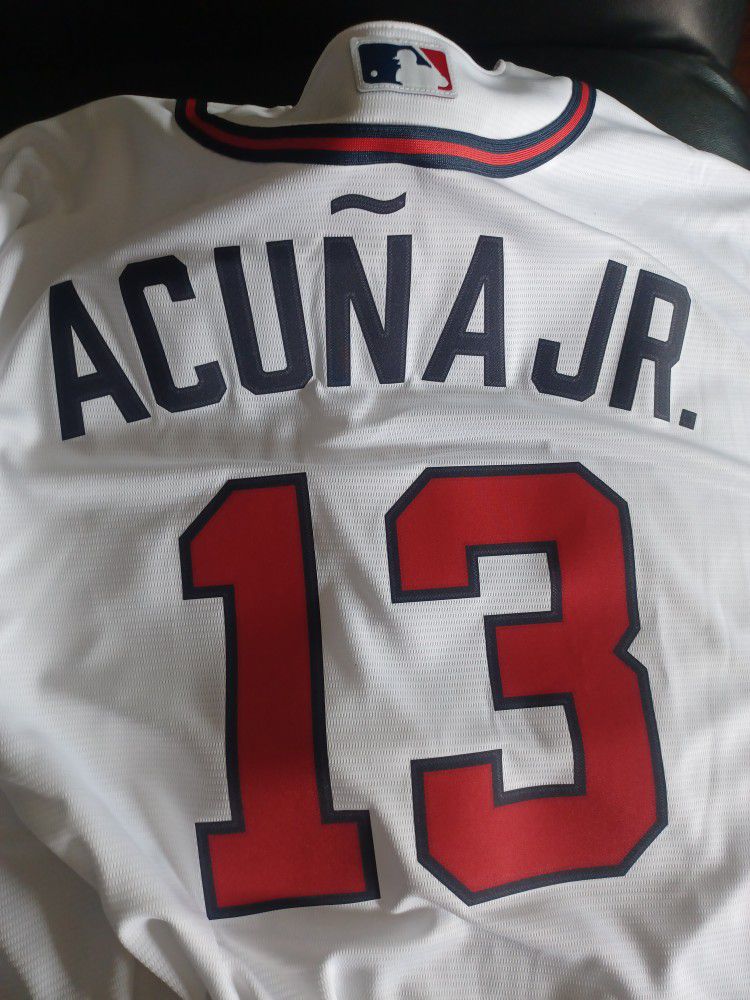 New! Atlanta Jersey Braves Jersey Navy Blue Acuña 13 High Quality! for Sale  in El Monte, CA - OfferUp