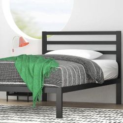 Twin bed,  mattress, and  mattress topper 