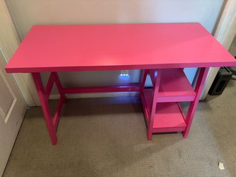 Pink desk for kids