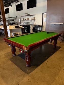 Full-Size Billiard Pool Table with Balls