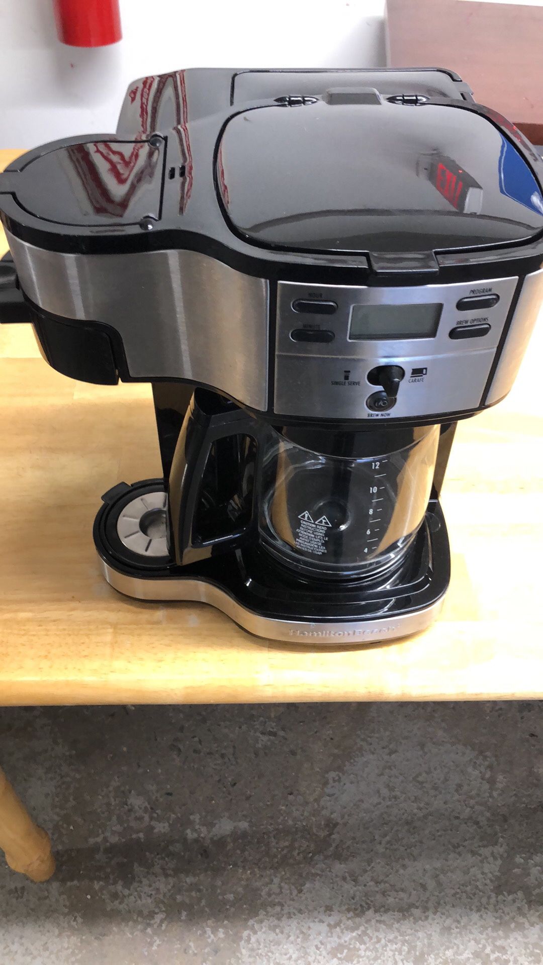 Hamilton beach almost brand new coffee maker