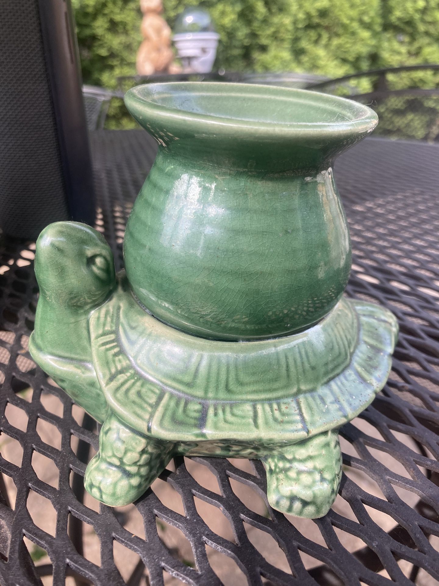 Ceramic Turtle W/ Fortune Pot