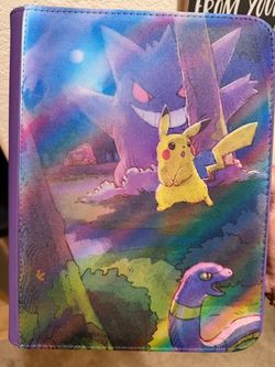 4 Pocket Top Loader Binder featuring Gengar and Pikachu