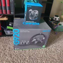 Logitech G920 Wheel W Pedals And Shifter.