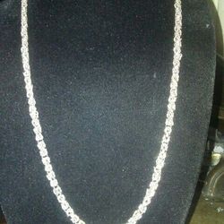 Big Chain.hand Made.sterling silver. 50 Gram. 29 In Long