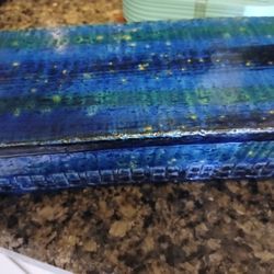 Bitossi Rimini Blue And Green Lidded Box 