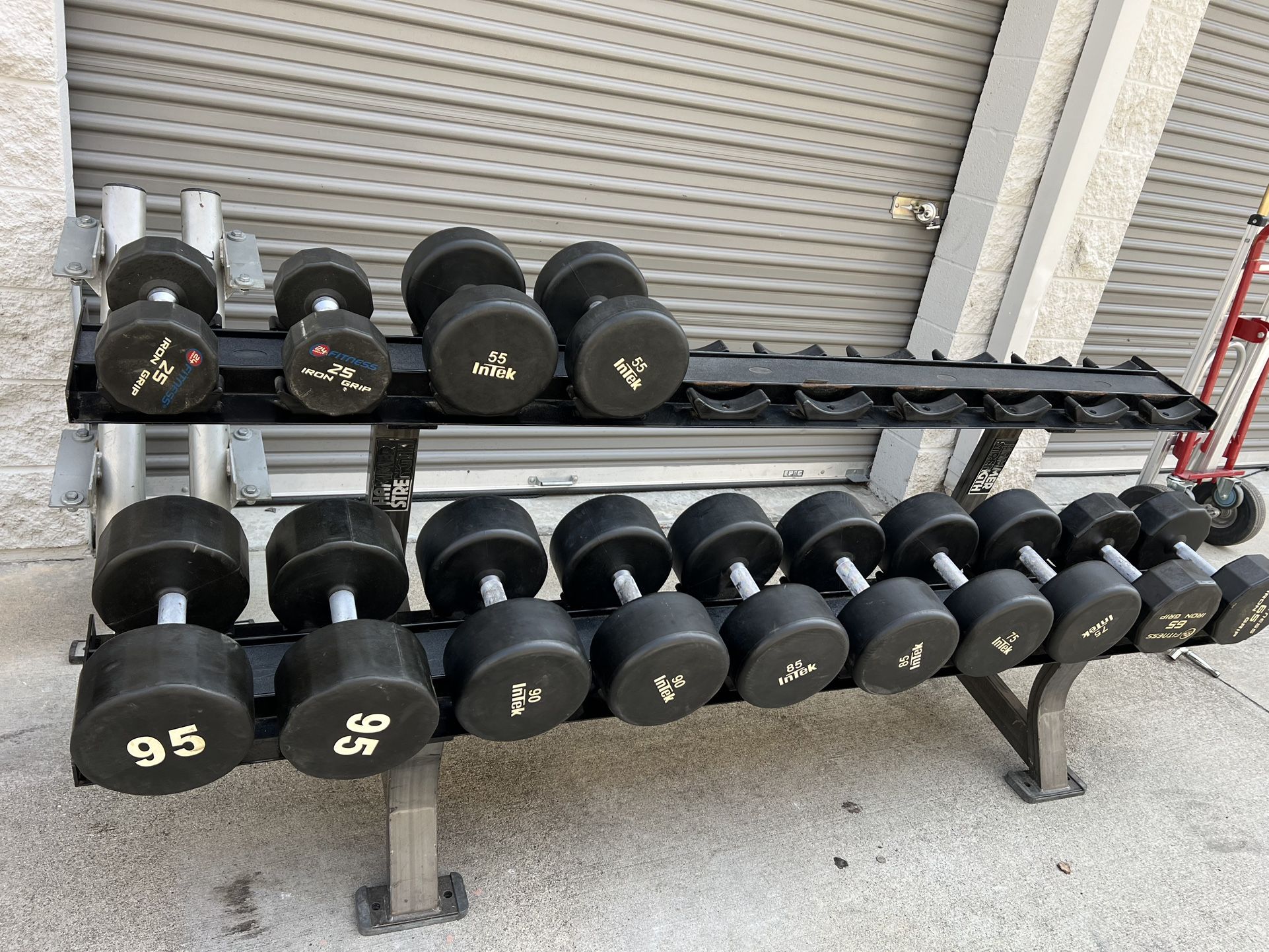 Dumpbell Set Completed With Rack