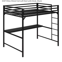 Full Loft  Bed W/ Desk