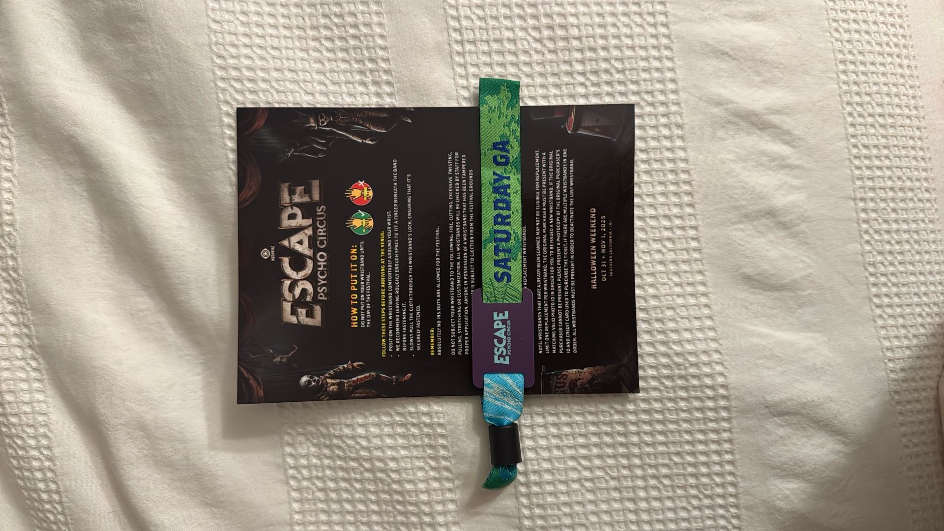Escape Ticket GA  *** SATURDAY ONLY 