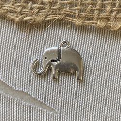 🐘 Tibetan Sterling Silver Elephant Charm 1” X .75”~ New!
