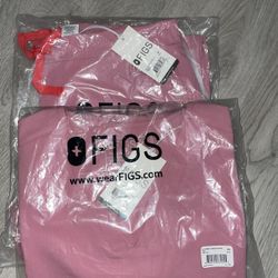 Figs Scrubs Top & Pants In Pink Size XS (brand new) 