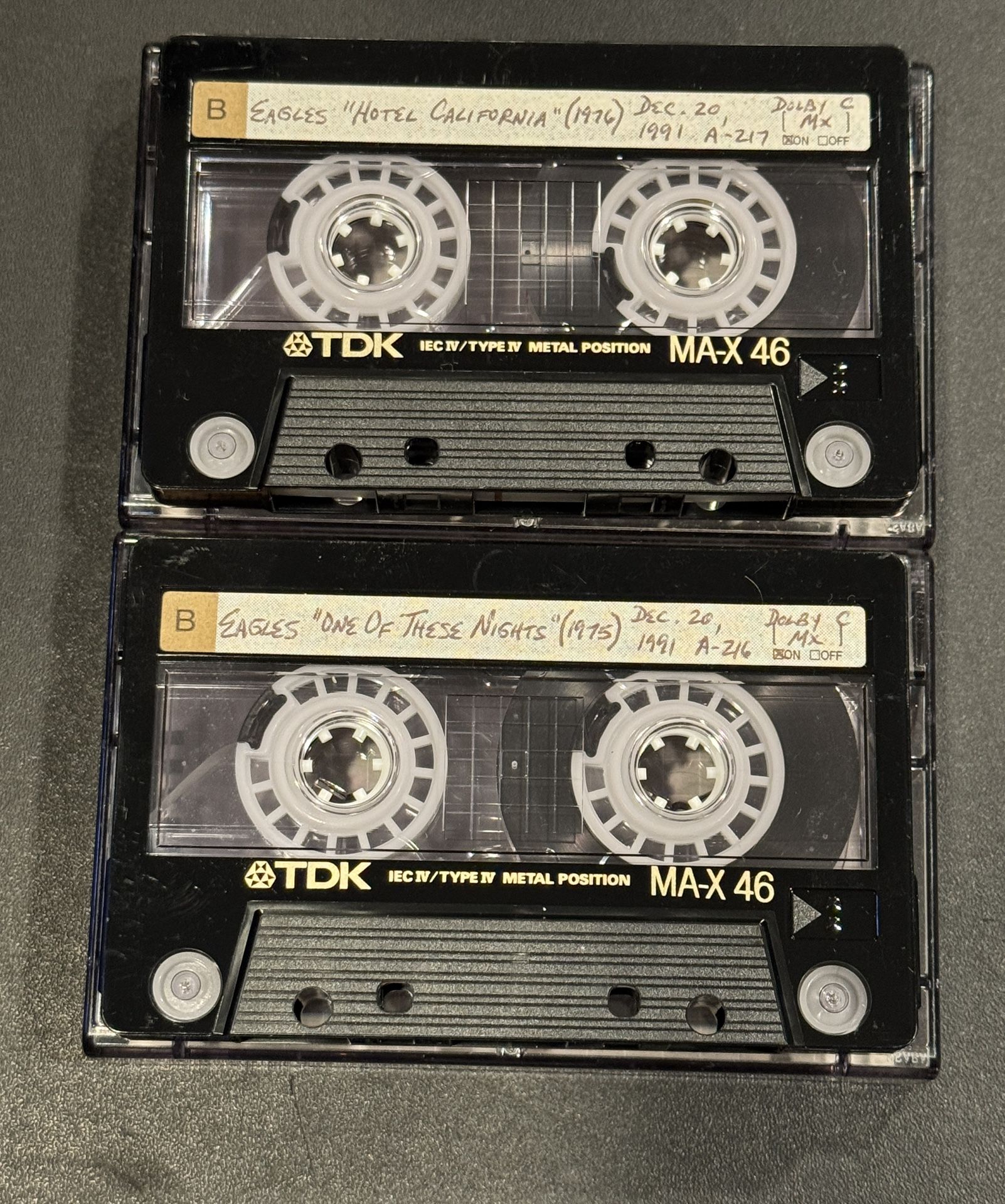 Rare 2 pcs TDK MA-X 46 Metal Position Type IV. Used. Cassette Tape Metal Alloy. Tabs intact! Look very clean. The music on the cassette may not ma