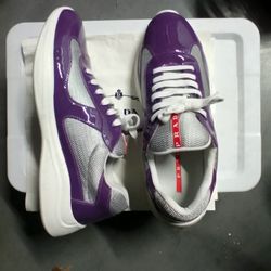 NEW Purple Prada american cup sneakers Size 11