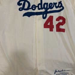 Jackie Robinson Dodger Jersey Giveaway XL