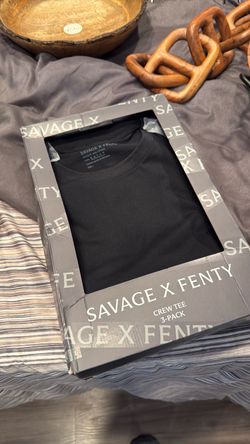 Savage X Fenty Black Crew Tee 3-Pack