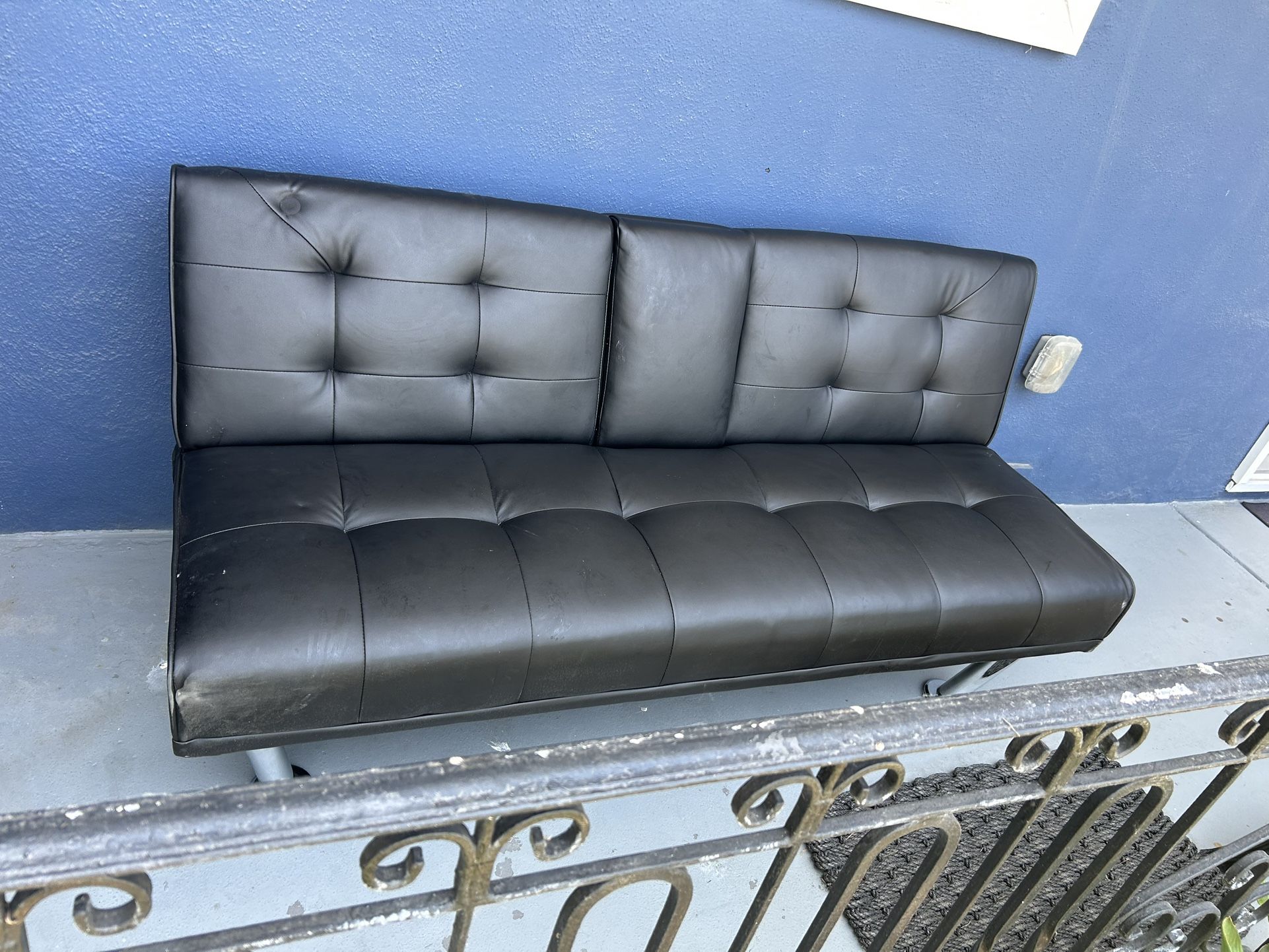 Leather Futon Couch