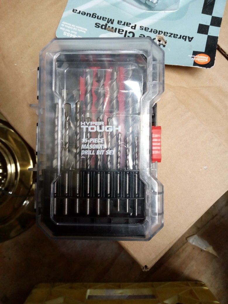 15 Piece Masonry Drill Bits Set
