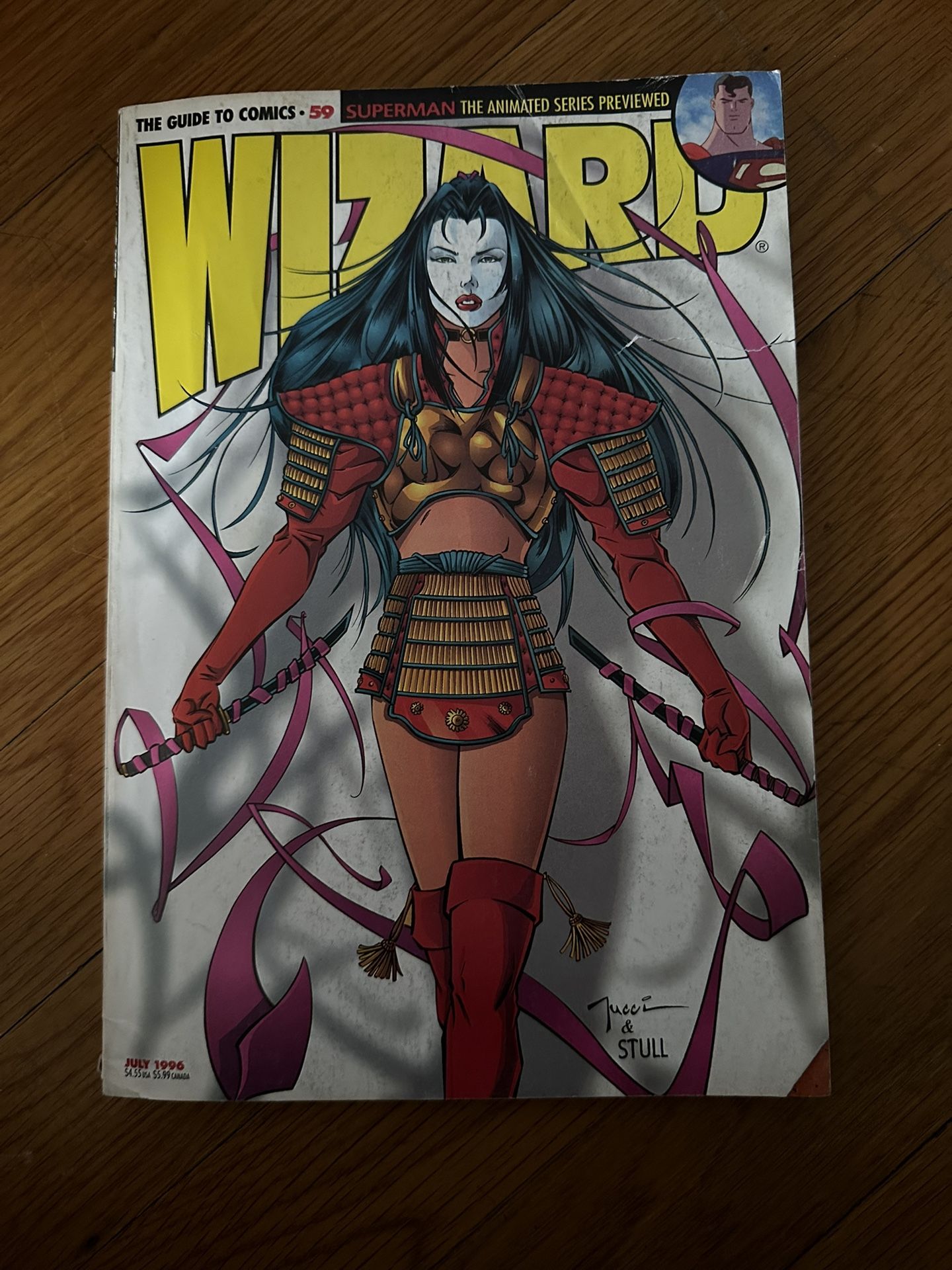 The Wizard Guide To Comic Books Magazine #59 from July 1996 is a vintage softcover comic book with a grade of 7.0 Fine/Very Fine. This issue focuses o