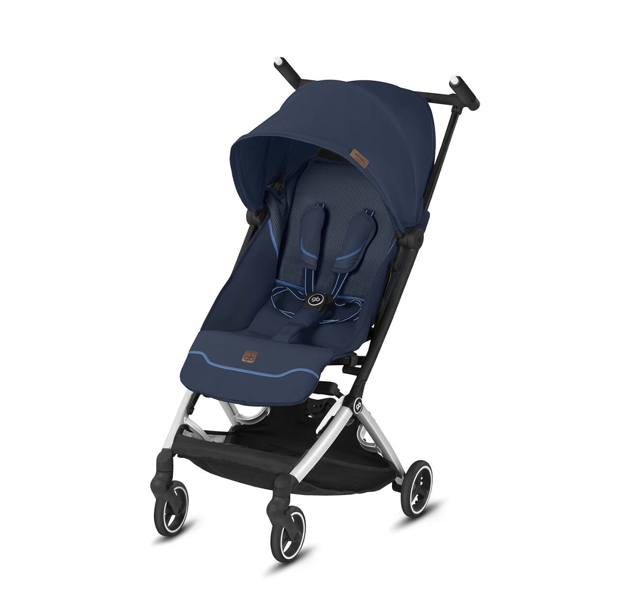 GB Pockit+ All City Ultra Compact Lightweight Stroller Night Blue  Open box item is new!  The GB Pockit+ All City Ultra Compact Lightweight Stroller i
