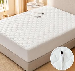 Heated Mattress Pad Full Size - 10 Heat Settings Coral Fleece Electric Mattress Pad Cover - 10-Hour Auto Shut Off Bed Warmer with Deep Pocket, Machine
