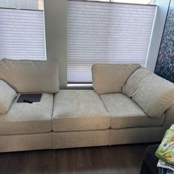 Lovesac Sectional Covers - Skygrey