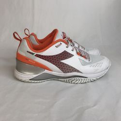 Diadora Women`s Blushield Torneo AG Tennis Shoes White size 8 Pre-owned  Great condition- no insoles.