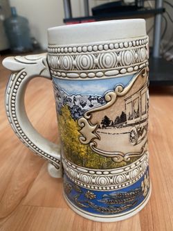 budweiser avon beer mug