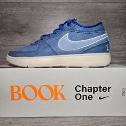 Nike Book 1 Blue Blood White Denim IH0892-900 Mens Size 8 / Womens 9.5 New